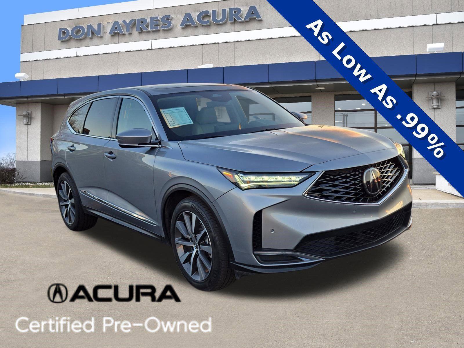 Lunar Silver Metallic 2025 Acura MDX SH-AWD with Technology Package SUV / Crossover All-Wheel Drive Automatic