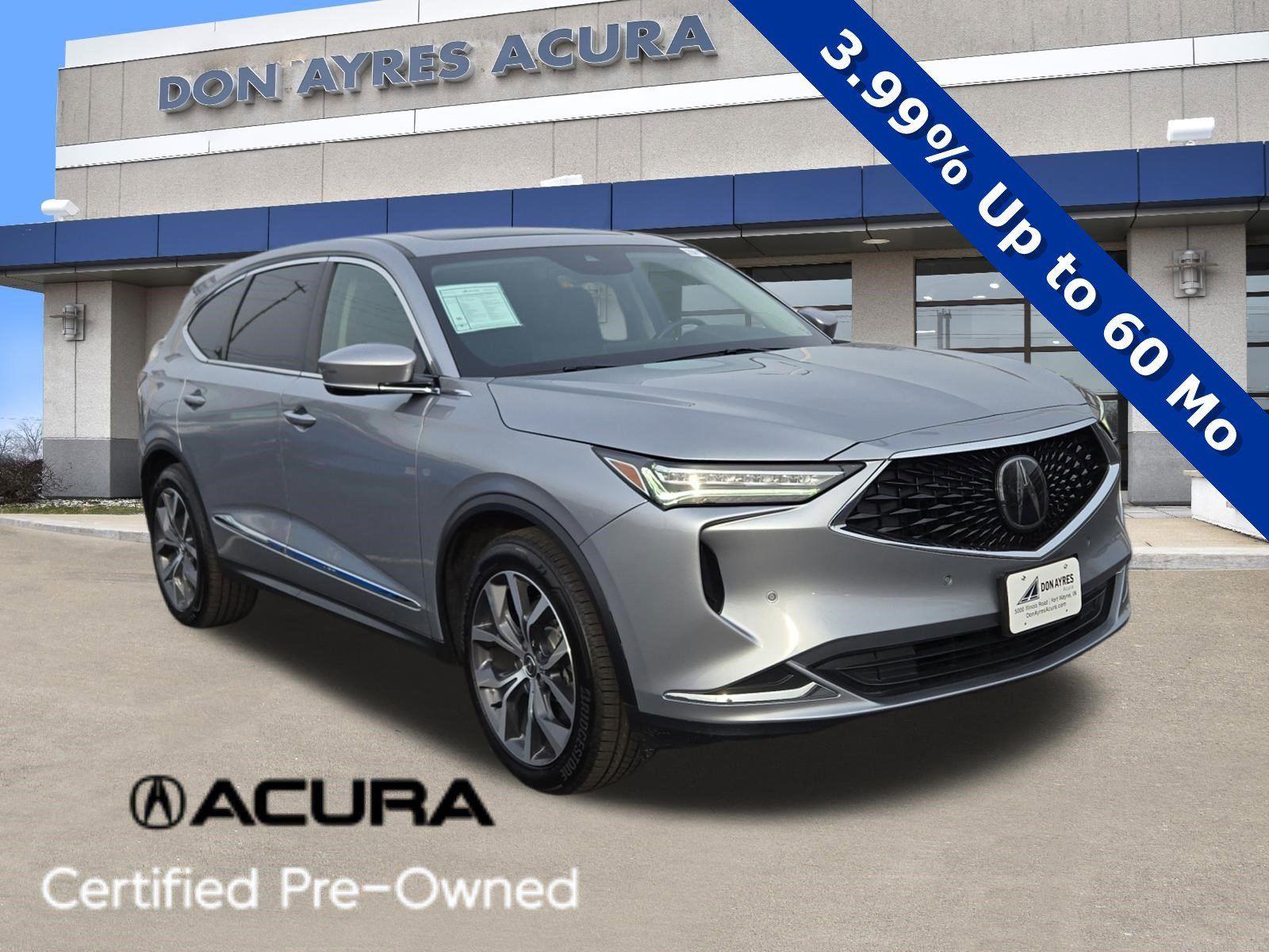 Lunar Silver Metallic 2023 Acura MDX SH-AWD with Technology Package SUV / Crossover All-Wheel Drive Automatic