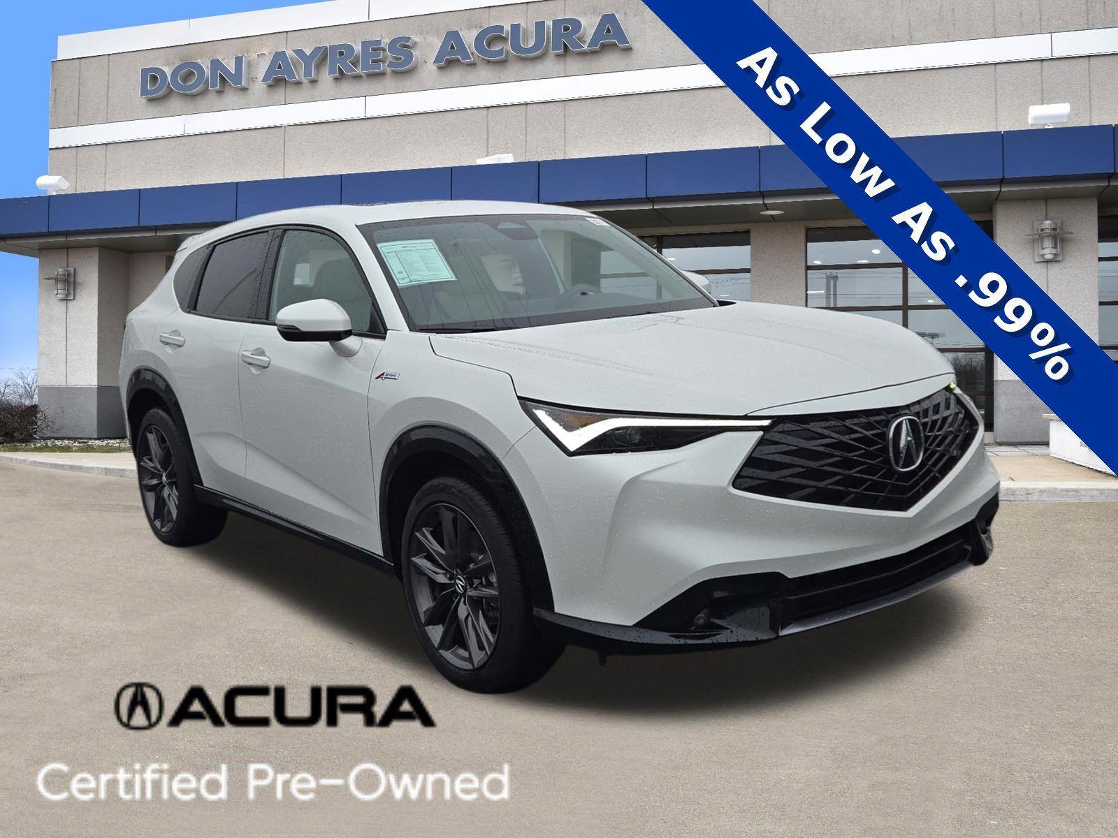 Platinum White Pearl 2025 Acura ADX SH-AWD with A-SPEC Package SUV / Crossover All-Wheel Drive Continuously Variable Transmission