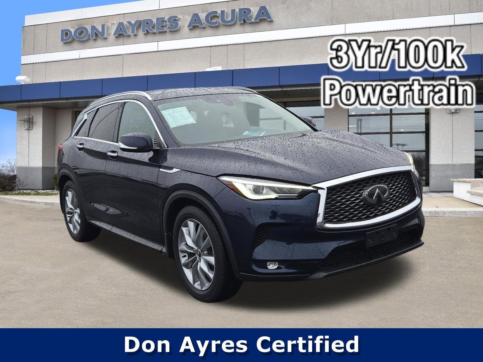 Hermosa Blue 2019 INFINITI QX50 Luxe AWD SUV / Crossover All-Wheel Drive Continuously Variable Transmission