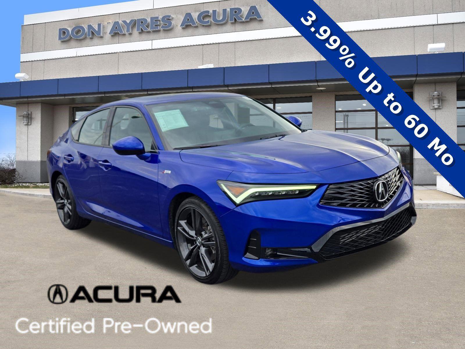 Apex Blue Pearl 2024 Acura Integra FWD with A-SPEC Package Sedan Front-Wheel Drive 7-Speed CVT