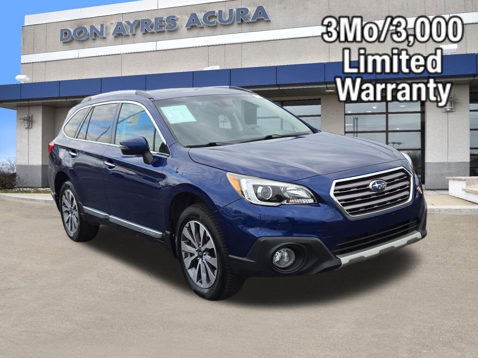 Lapis Blue Pearl 2017 Subaru Outback 2.5i Touring AWD Wagon All-Wheel Drive Continuously Variable Transmission
