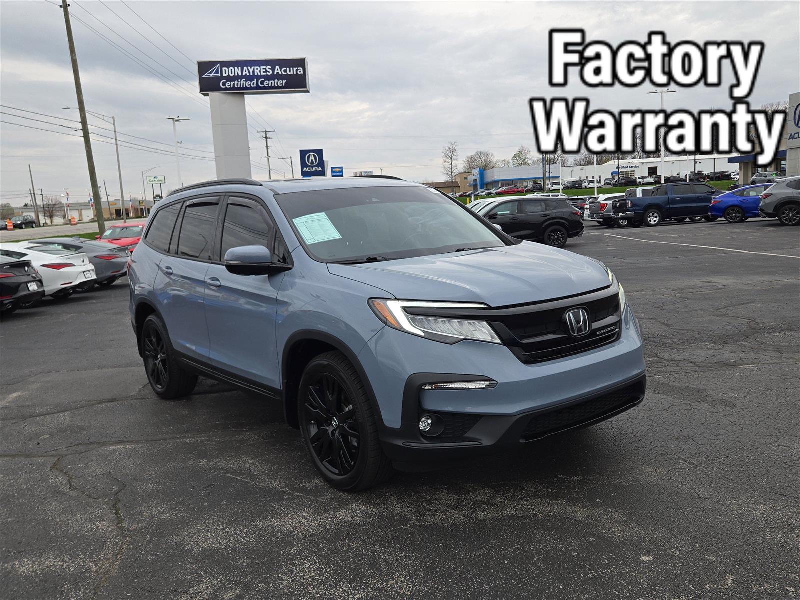 Sonic Gray Pearl 2022 Honda Pilot Black Edition AWD SUV / Crossover All-Wheel Drive 9-Speed Automatic