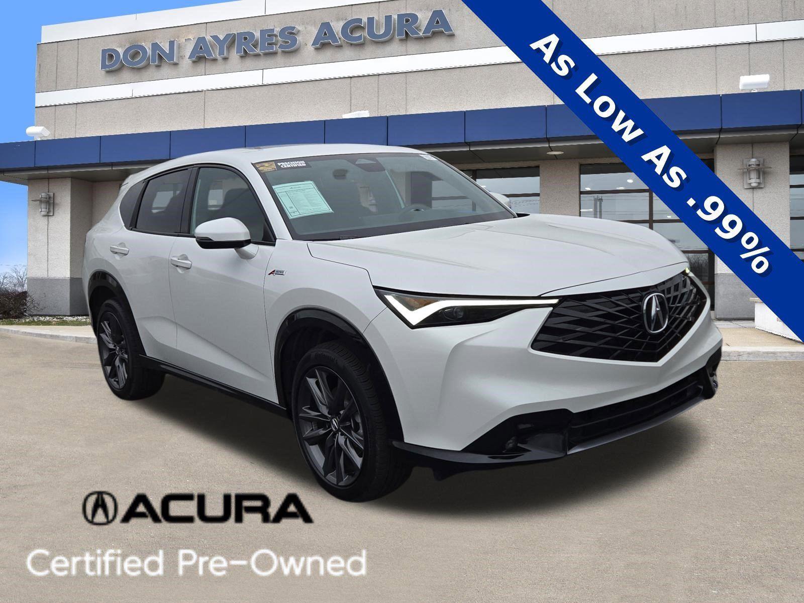 Platinum White Pearl 2025 Acura ADX SH-AWD with A-SPEC Package SUV / Crossover All-Wheel Drive Continuously Variable Transmission