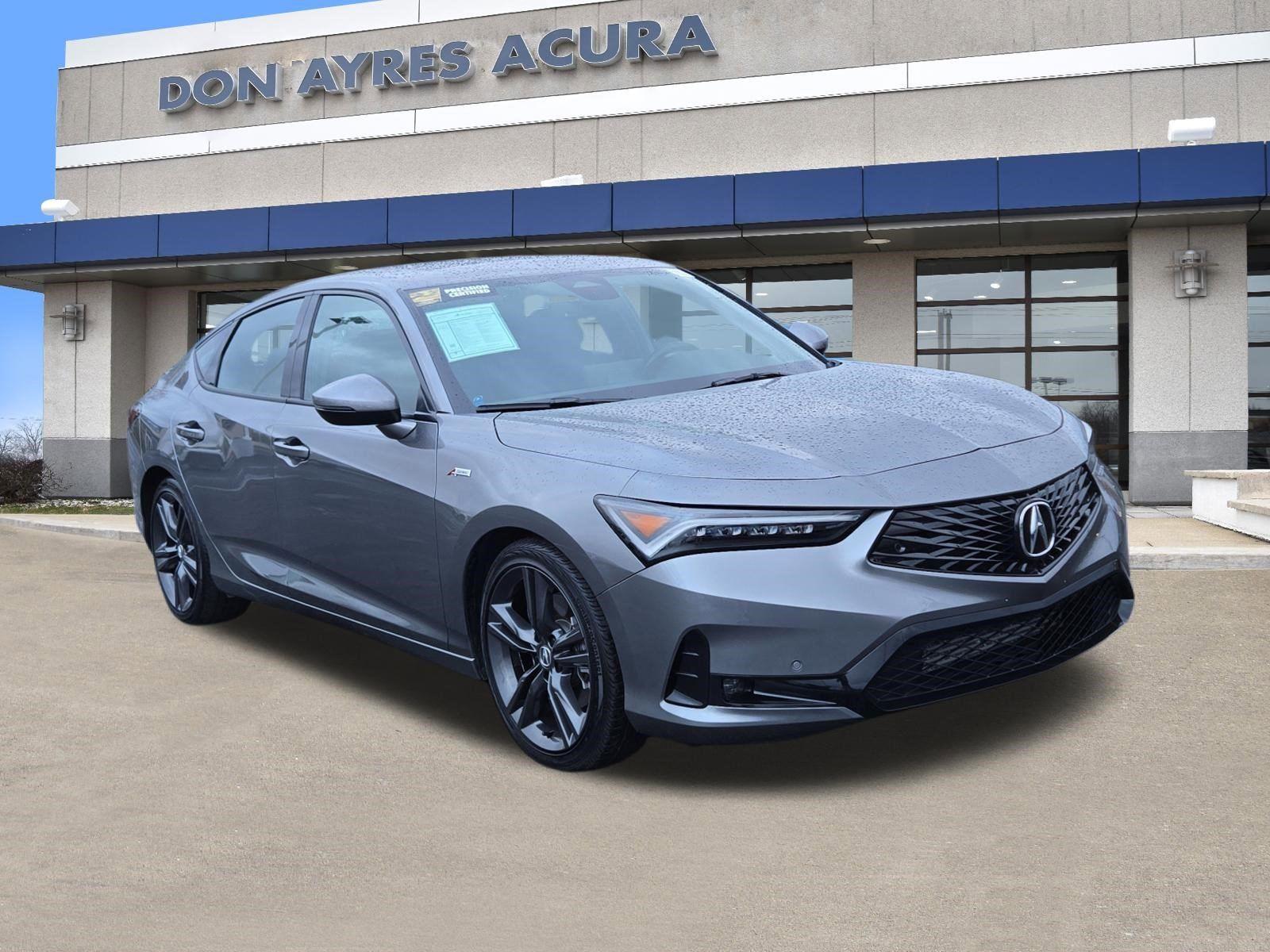 Liquid Carbon Metallic 2024 Acura Integra FWD with Technology and A-SPEC Package Sedan Front-Wheel Drive 7-Speed CVT