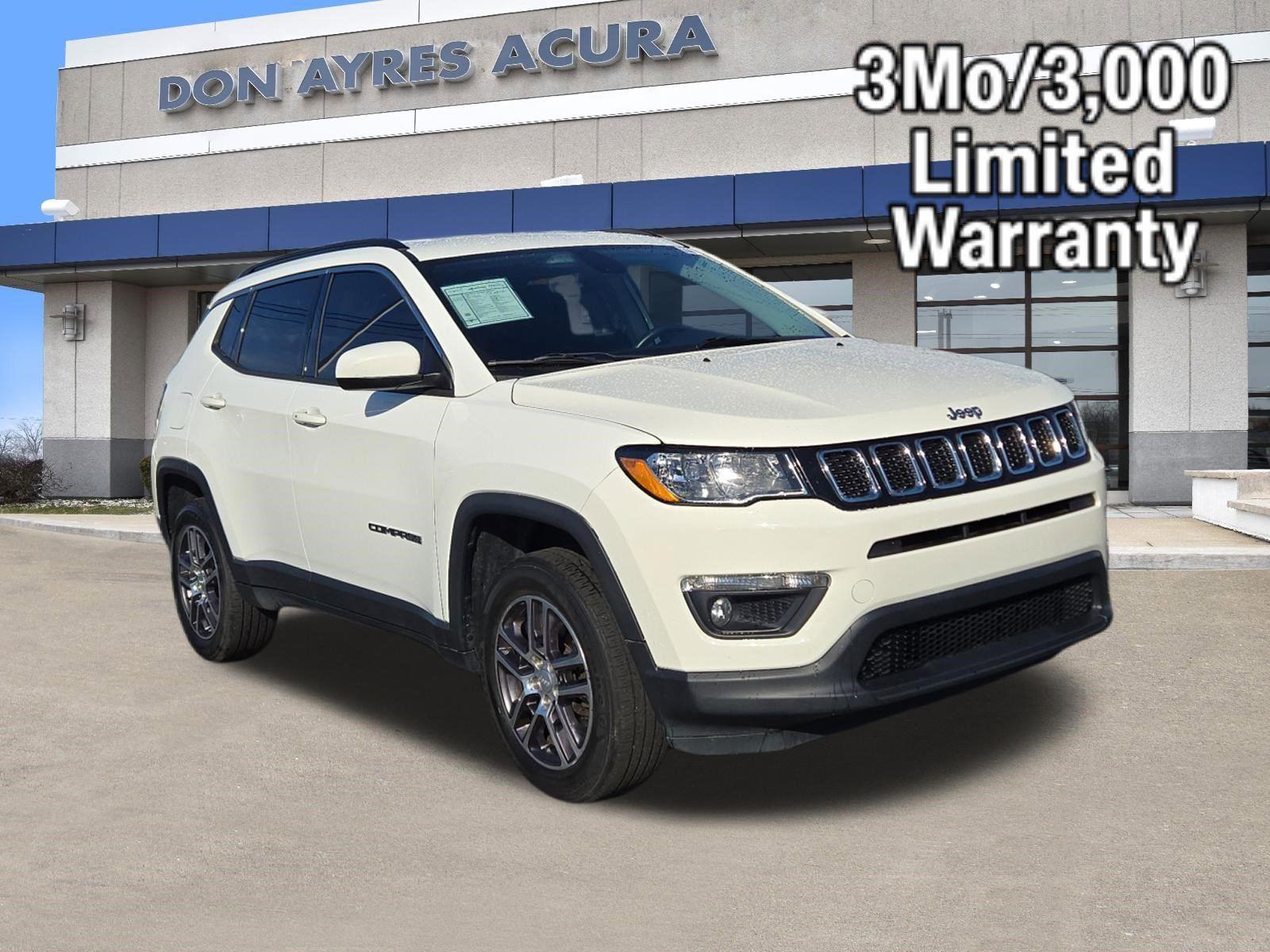 White Clearcoat 2018 Jeep Compass Latitude 4WD SUV / Crossover Four-Wheel Drive 9-Speed Automatic