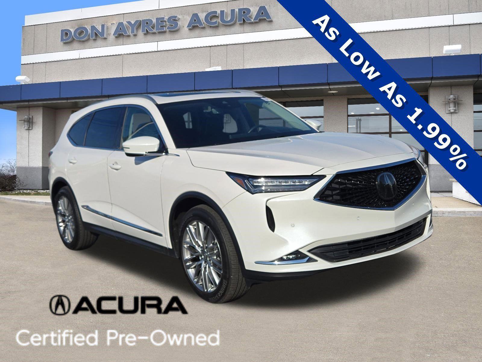 Platinum White Pearl 2024 Acura MDX SH-AWD with Advance Package SUV / Crossover All-Wheel Drive Automatic