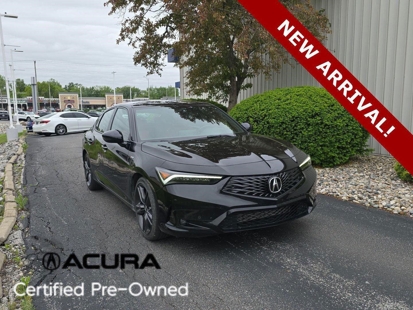 Majestic Black Pearl 2024 Acura Integra FWD with Technology and A-SPEC Package Sedan Front-Wheel Drive 7-Speed CVT