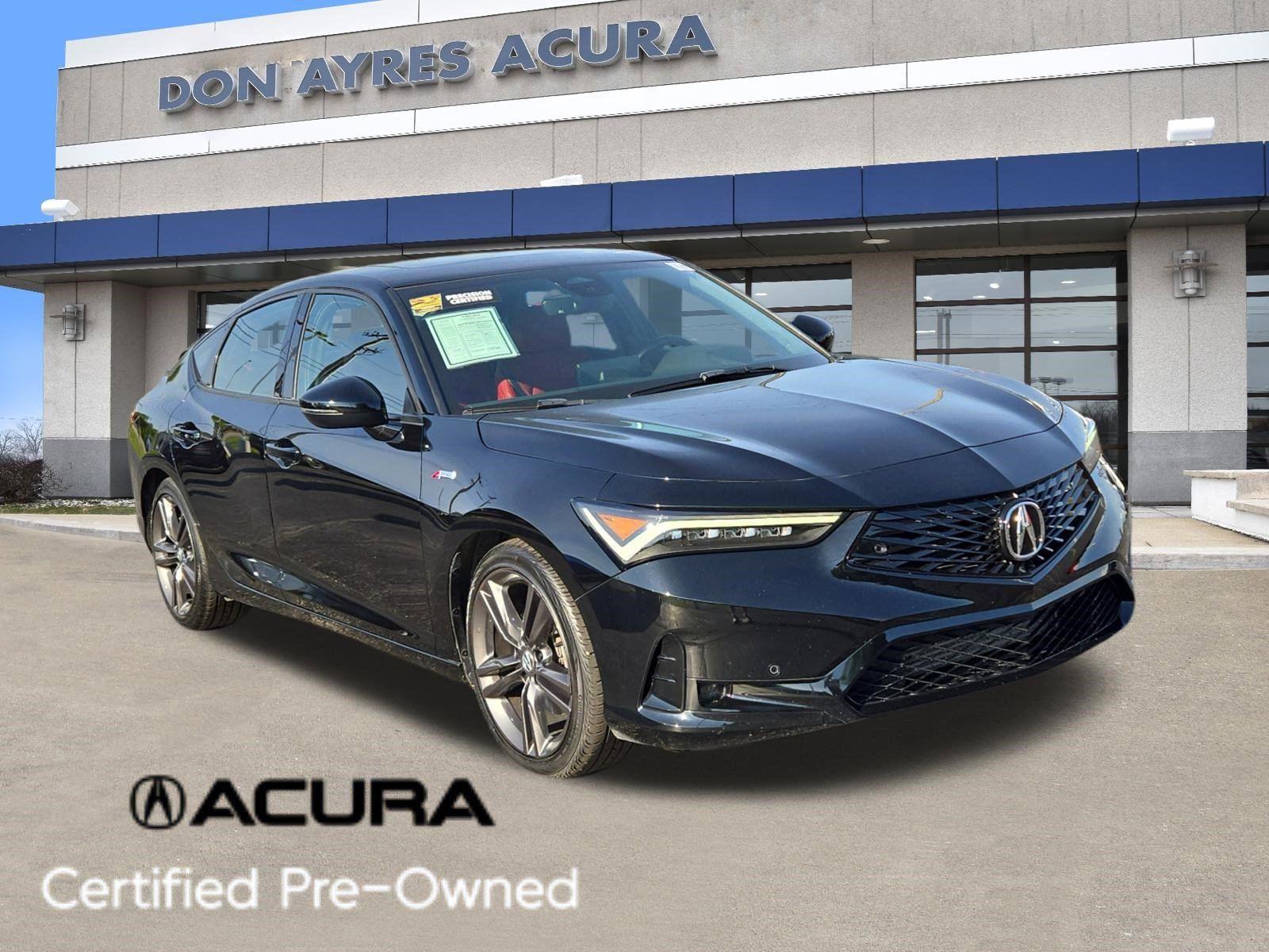 Majestic Black Pearl 2024 Acura Integra FWD with Technology and A-SPEC Package Sedan Front-Wheel Drive 7-Speed CVT