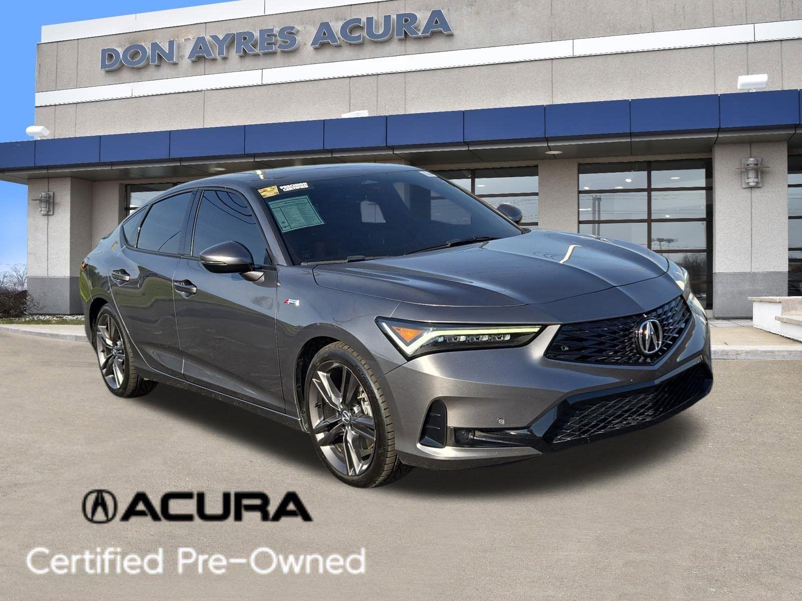 Liquid Carbon Metallic 2023 Acura Integra FWD with Technology and A-SPEC Package Sedan Front-Wheel Drive 7-Speed CVT