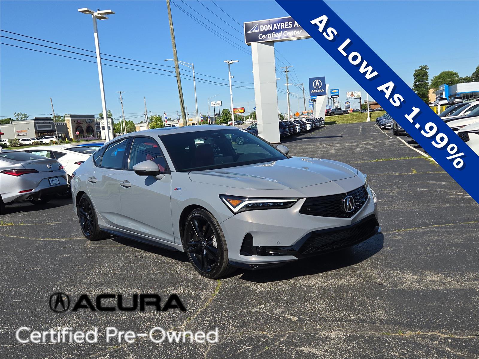 Urban Gray Pearl 2026 Acura Integra FWD with Technology and A-SPEC Package Sedan Front-Wheel Drive Continuously Variable Transmission