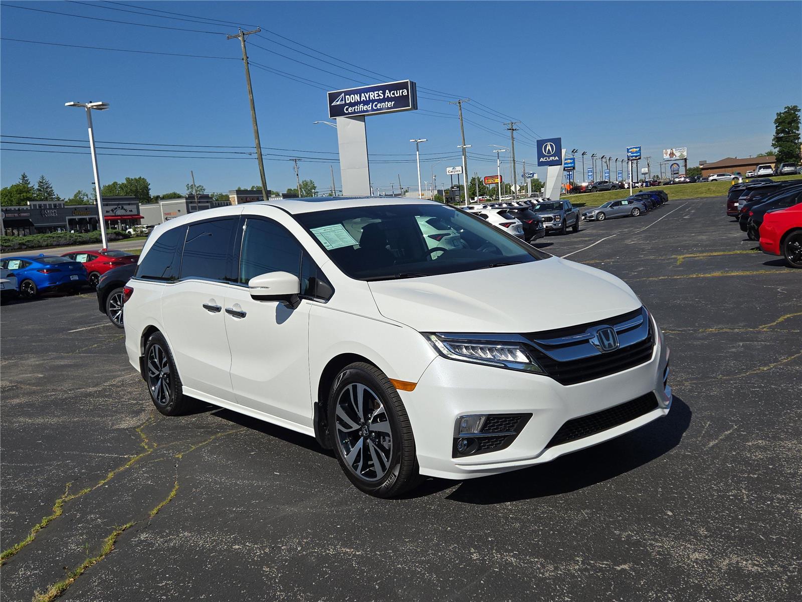 Platinum White Pearl 2020 Honda Odyssey Elite FWD Minivan Front-Wheel Drive Automatic