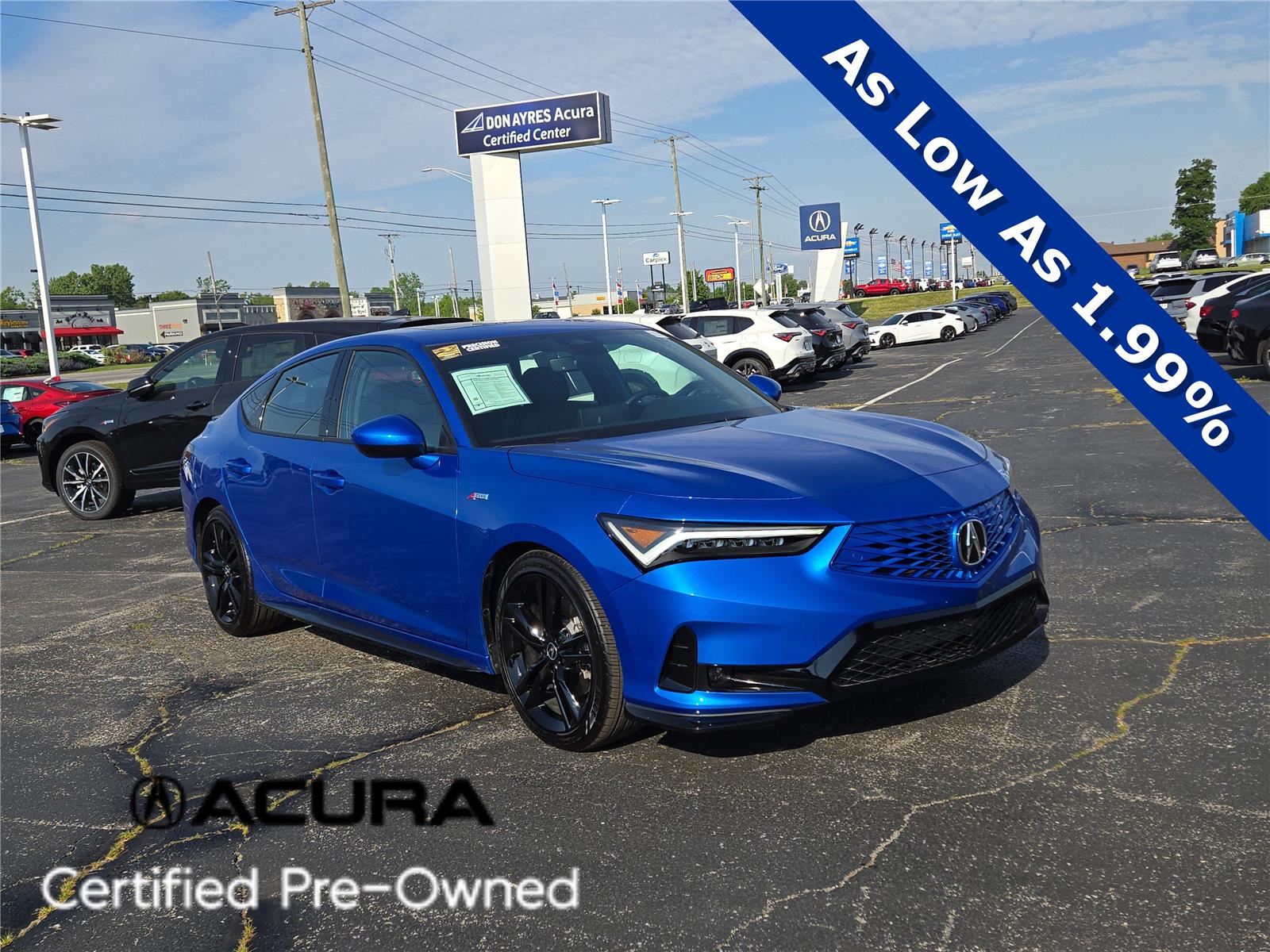 Double Apex Blue Pearl 2026 Acura Integra FWD with A-SPEC Package Sedan Front-Wheel Drive Continuously Variable Transmission