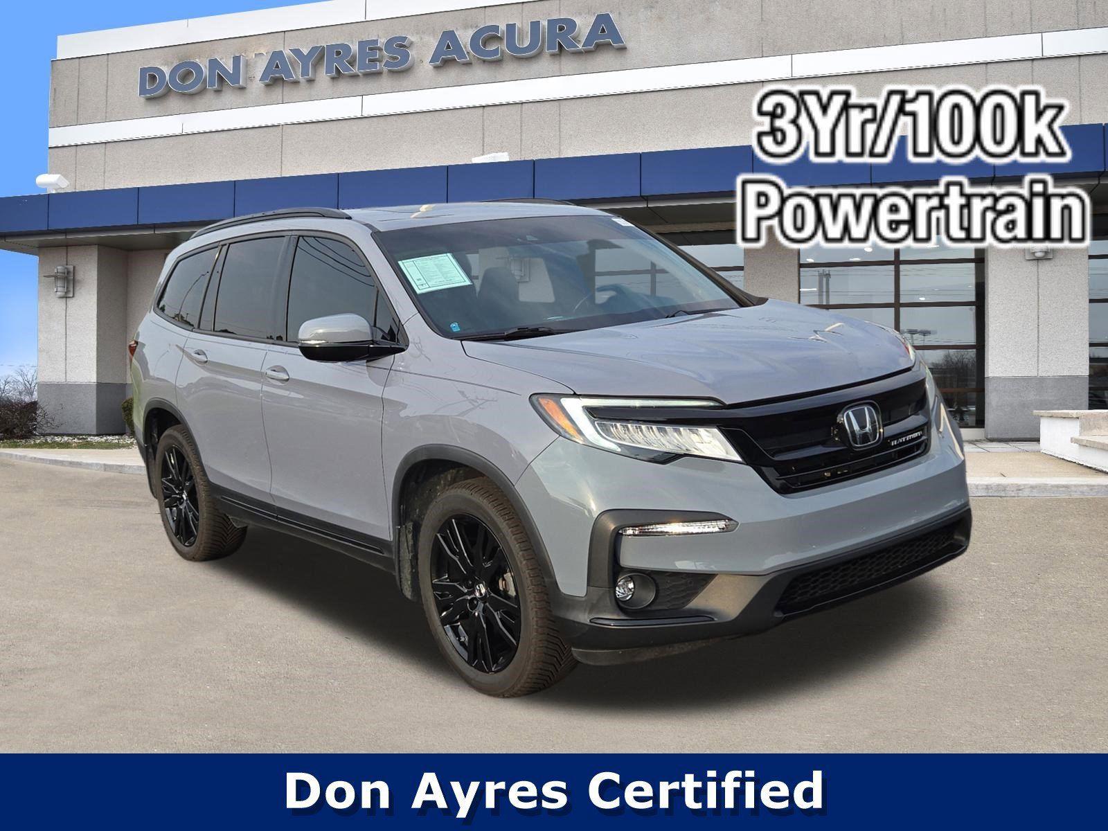 Sonic Gray Pearl 2022 Honda Pilot Black Edition AWD SUV / Crossover All-Wheel Drive 9-Speed Automatic