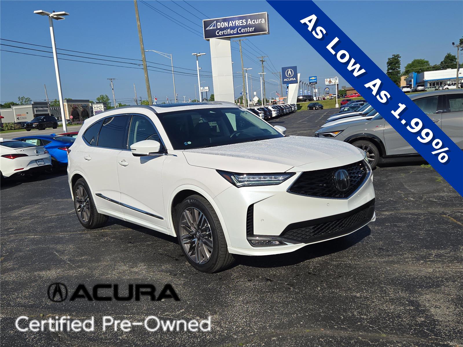 Platinum White Pearl 2025 Acura MDX SH-AWD with Advance Package SUV / Crossover All-Wheel Drive Automatic