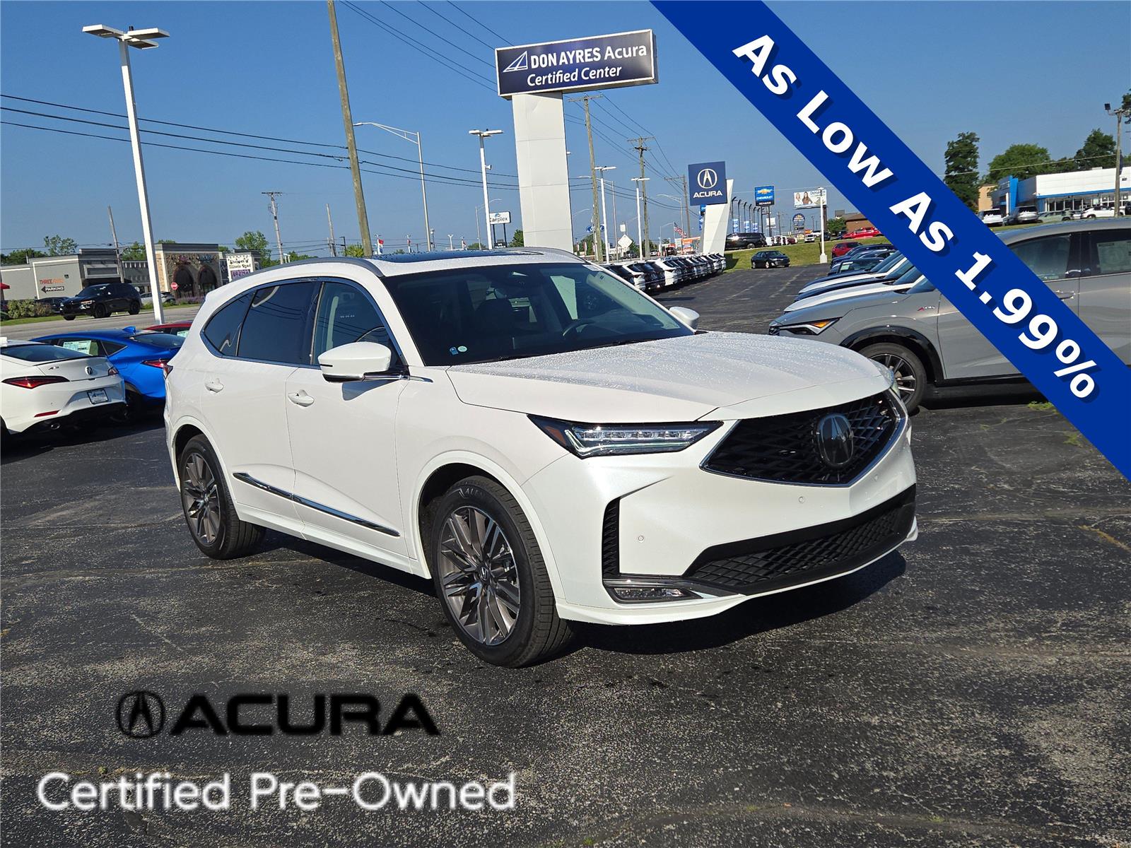 Platinum White Pearl 2025 Acura MDX SH-AWD with Advance Package SUV / Crossover All-Wheel Drive Automatic
