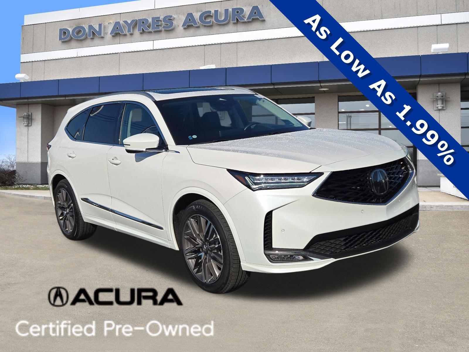 Platinum White Pearl 2025 Acura MDX SH-AWD with Advance Package SUV / Crossover All-Wheel Drive Automatic