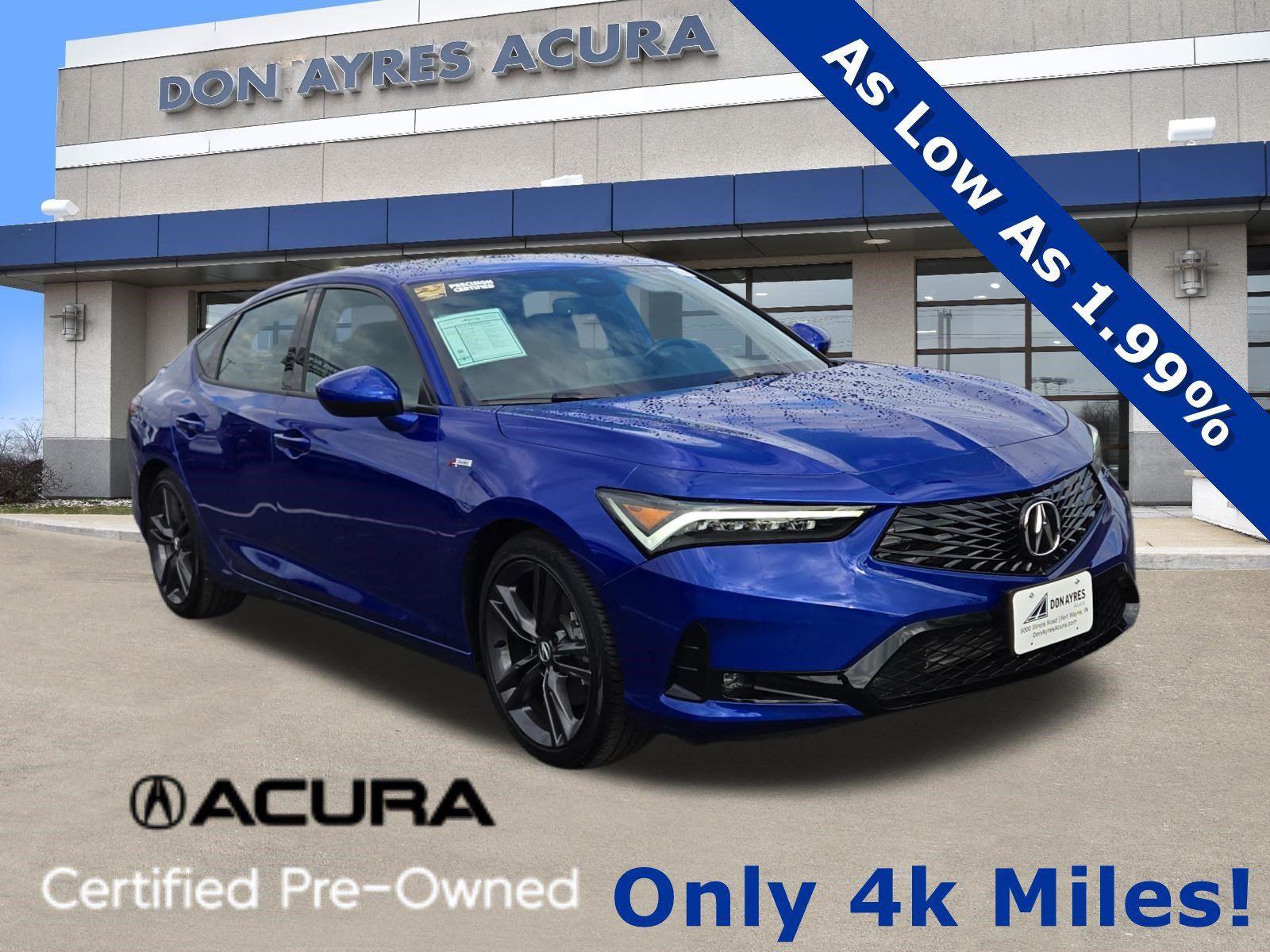 Apex Blue Pearl 2025 Acura Integra FWD with A-SPEC Package Sedan Front-Wheel Drive Continuously Variable Transmission