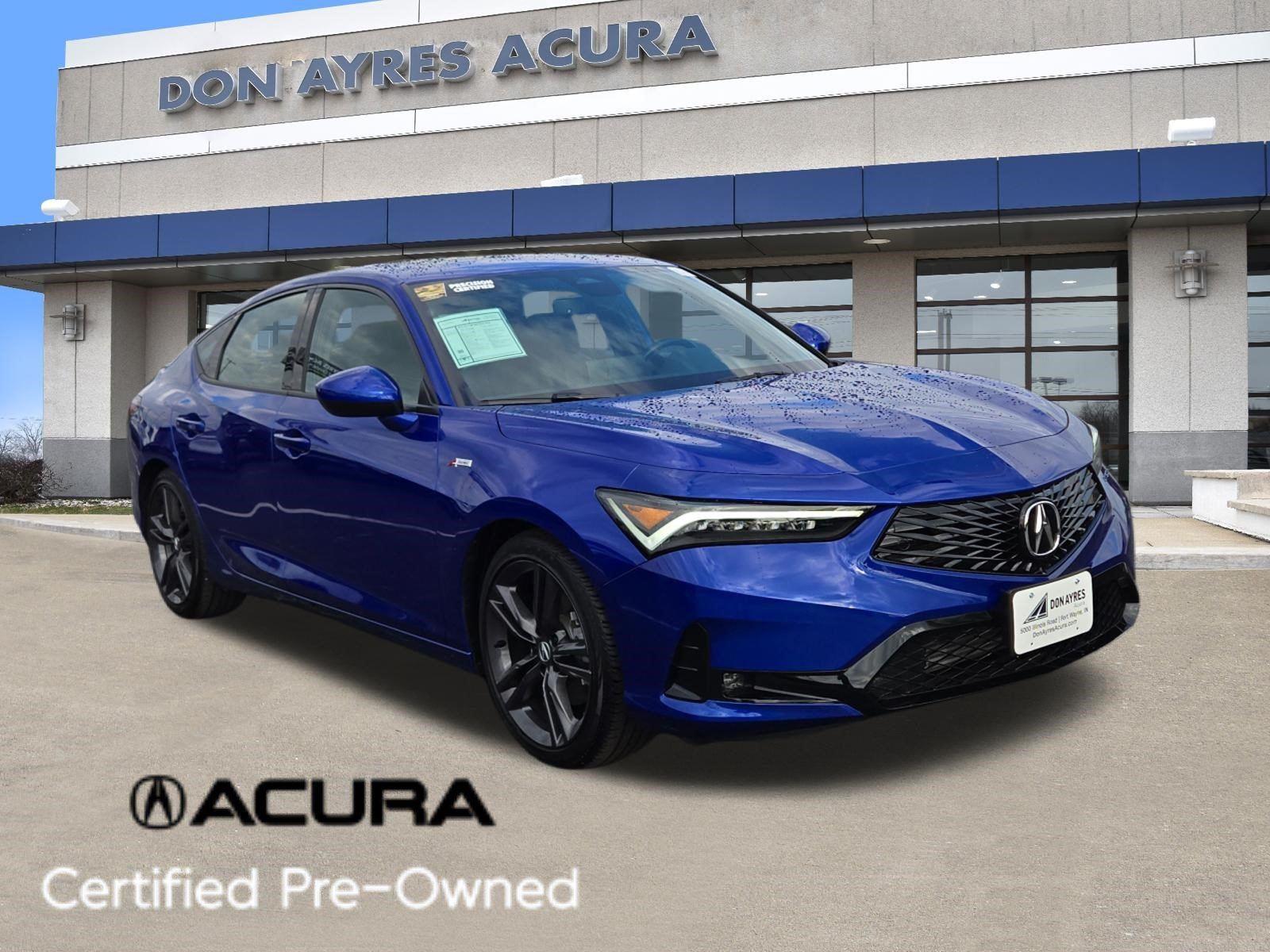 Apex Blue Pearl 2025 Acura Integra Sedan Front-Wheel Drive Continuously Variable Transmission