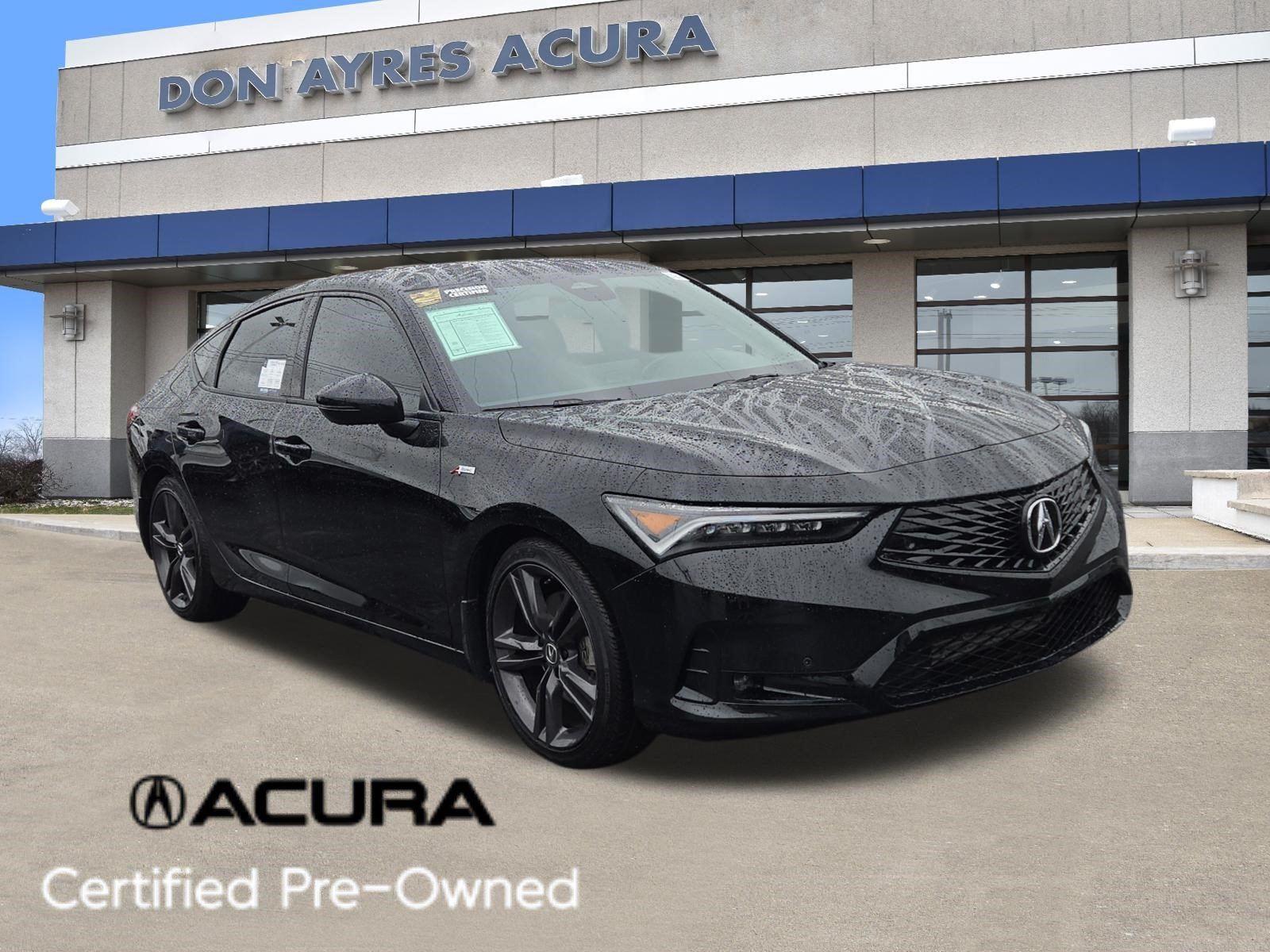Majestic Black Pearl 2025 Acura Integra Sedan Front-Wheel Drive Continuously Variable Transmission