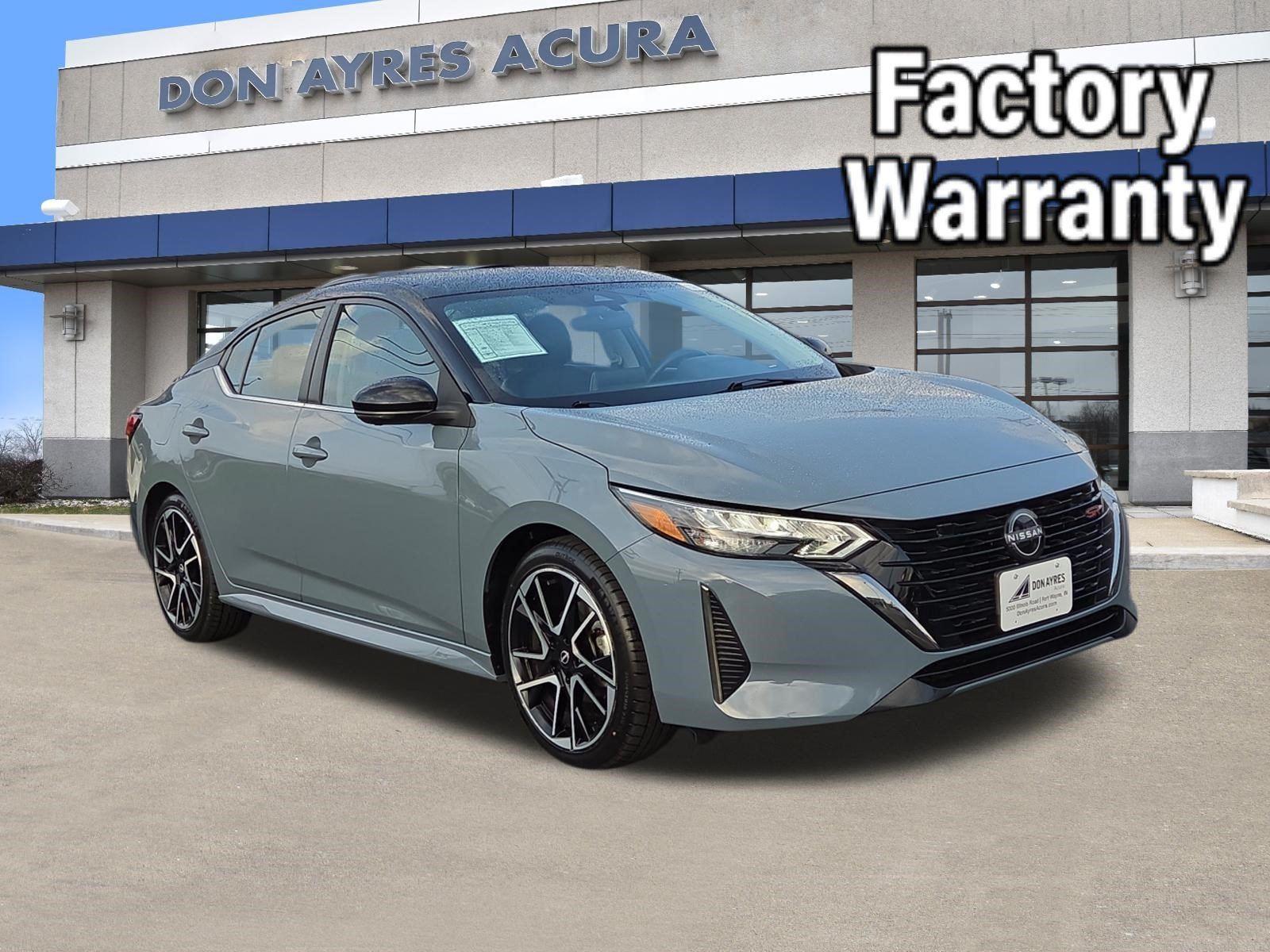 Atlantic Gray Metallic/Super Black 2024 Nissan Sentra Sedan Front-Wheel Drive Continuously Variable Transmission