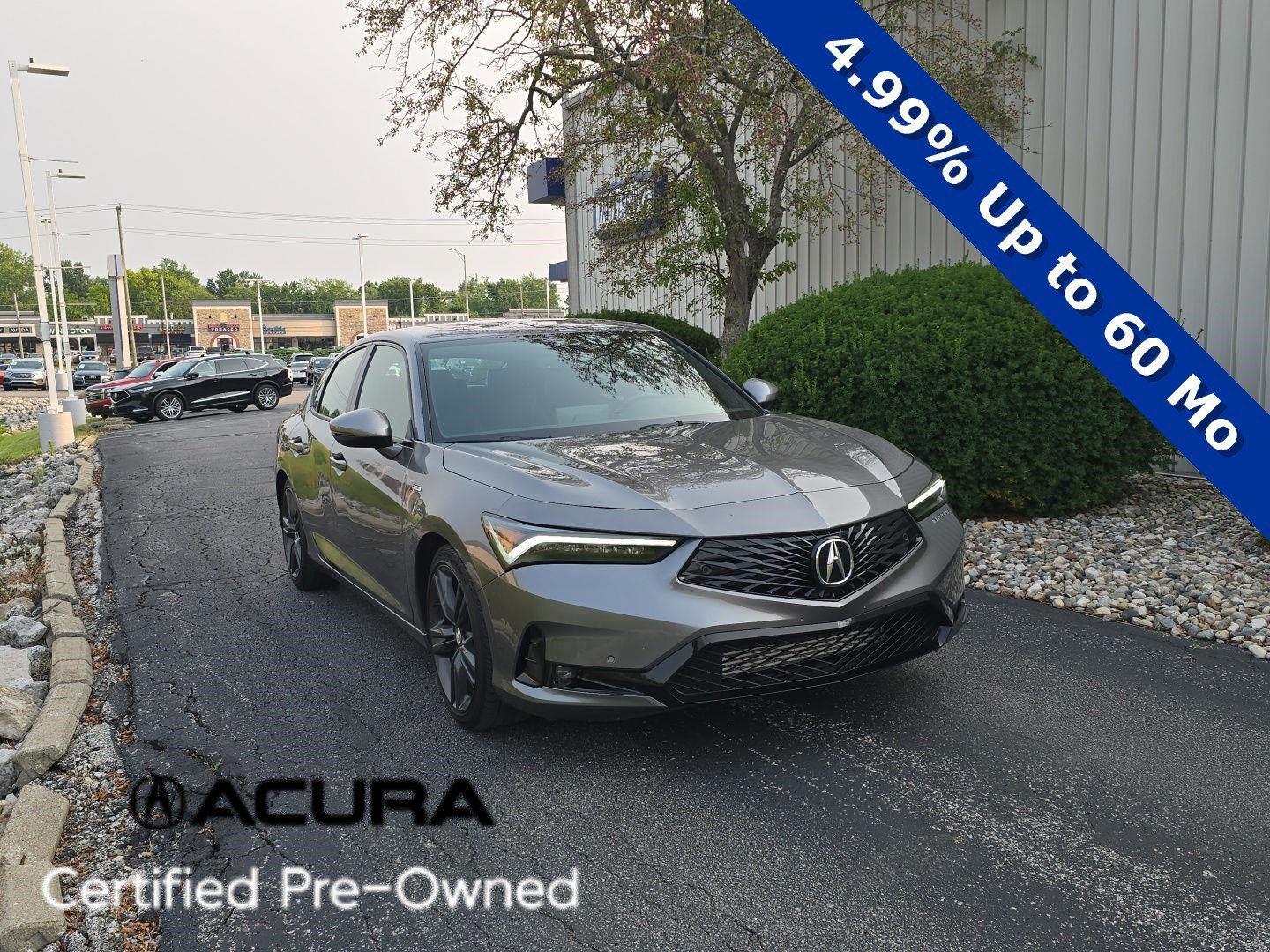 Liquid Carbon Metallic 2024 Acura Integra Sedan Front-Wheel Drive Continuously Variable Transmission