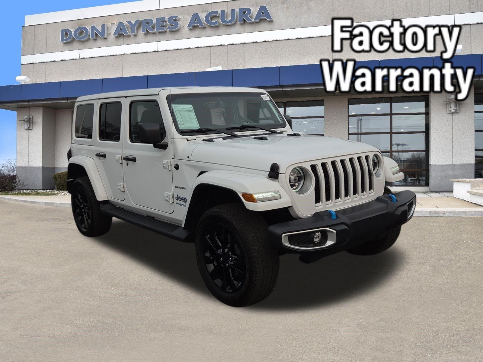 Bright White Clearcoat 2022 Jeep Wrangler 4xe SUV / Crossover Four-Wheel Drive 8-Speed Automatic