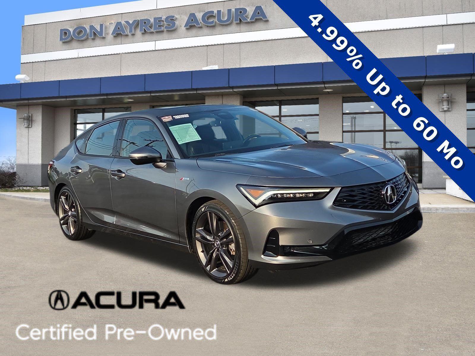 Liquid Carbon Metallic 2024 Acura Integra Hatchback Front-Wheel Drive Continuously Variable Transmission