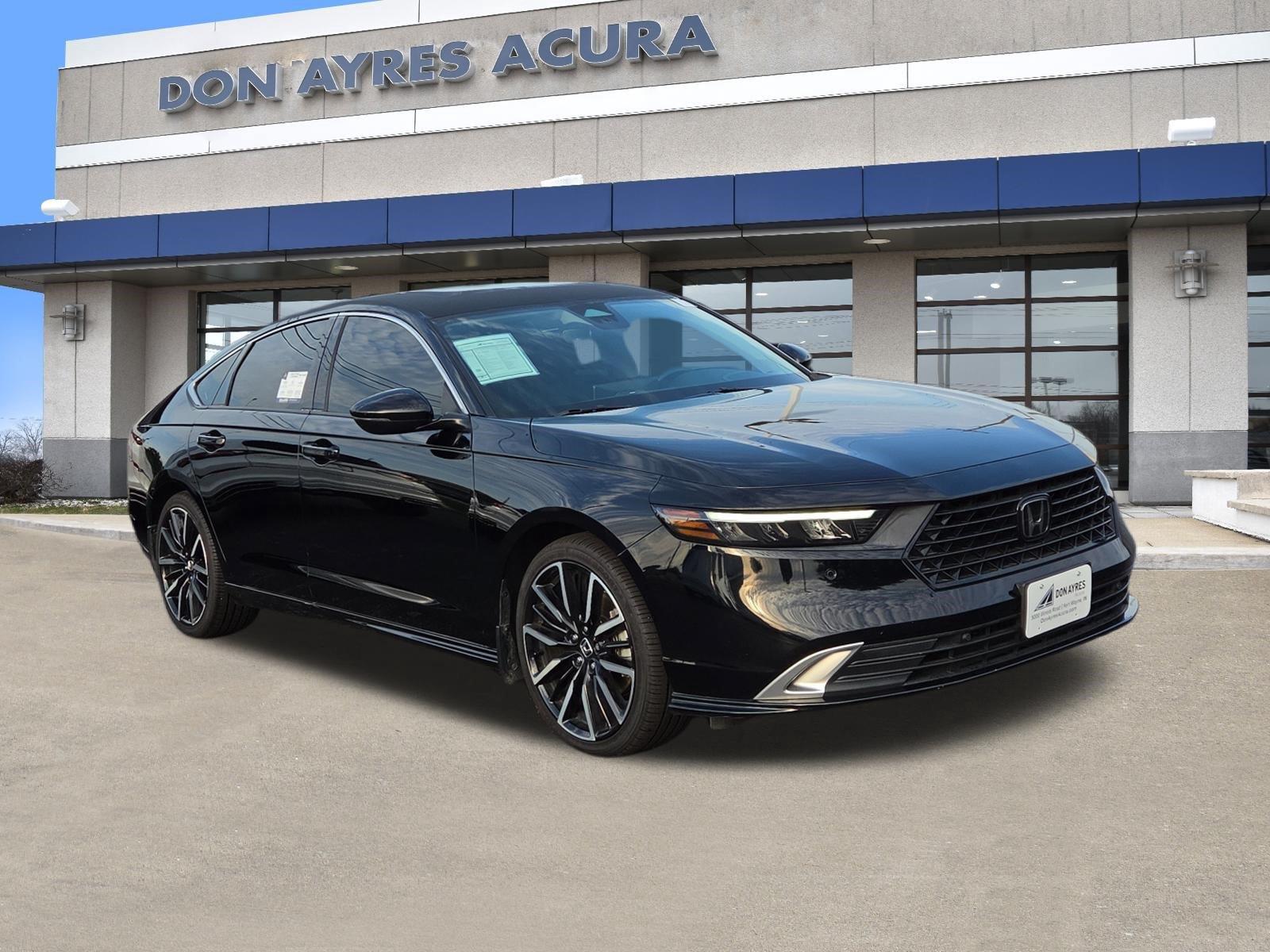 Crystal Black Pearl 2023 Honda Accord Hybrid Sedan Front-Wheel Drive 1-Speed Dual Clutch