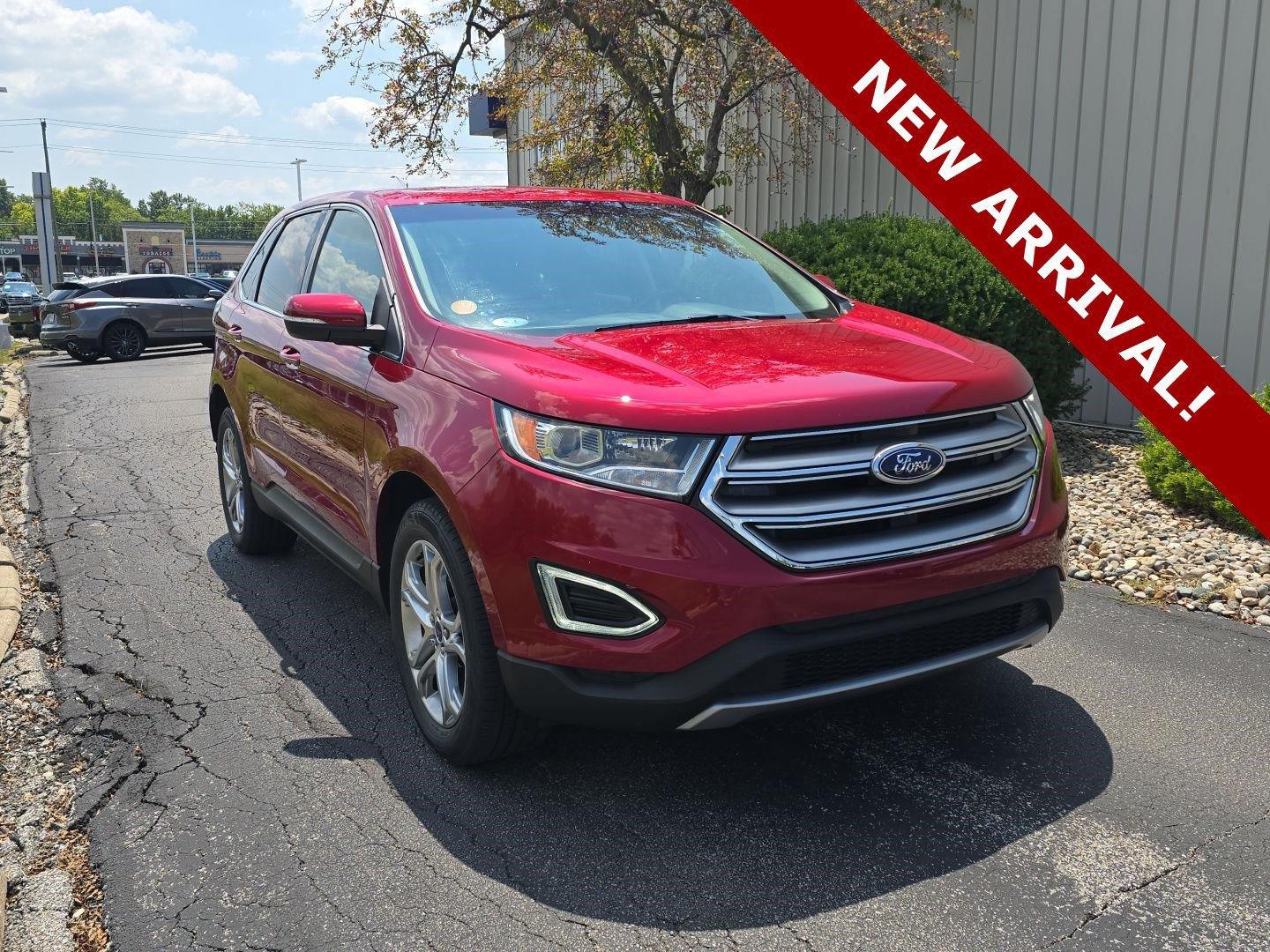 Ruby Red Metallic Tinted Clearcoat 2017 Ford Edge SUV / Crossover All-Wheel Drive 6-Speed Automatic