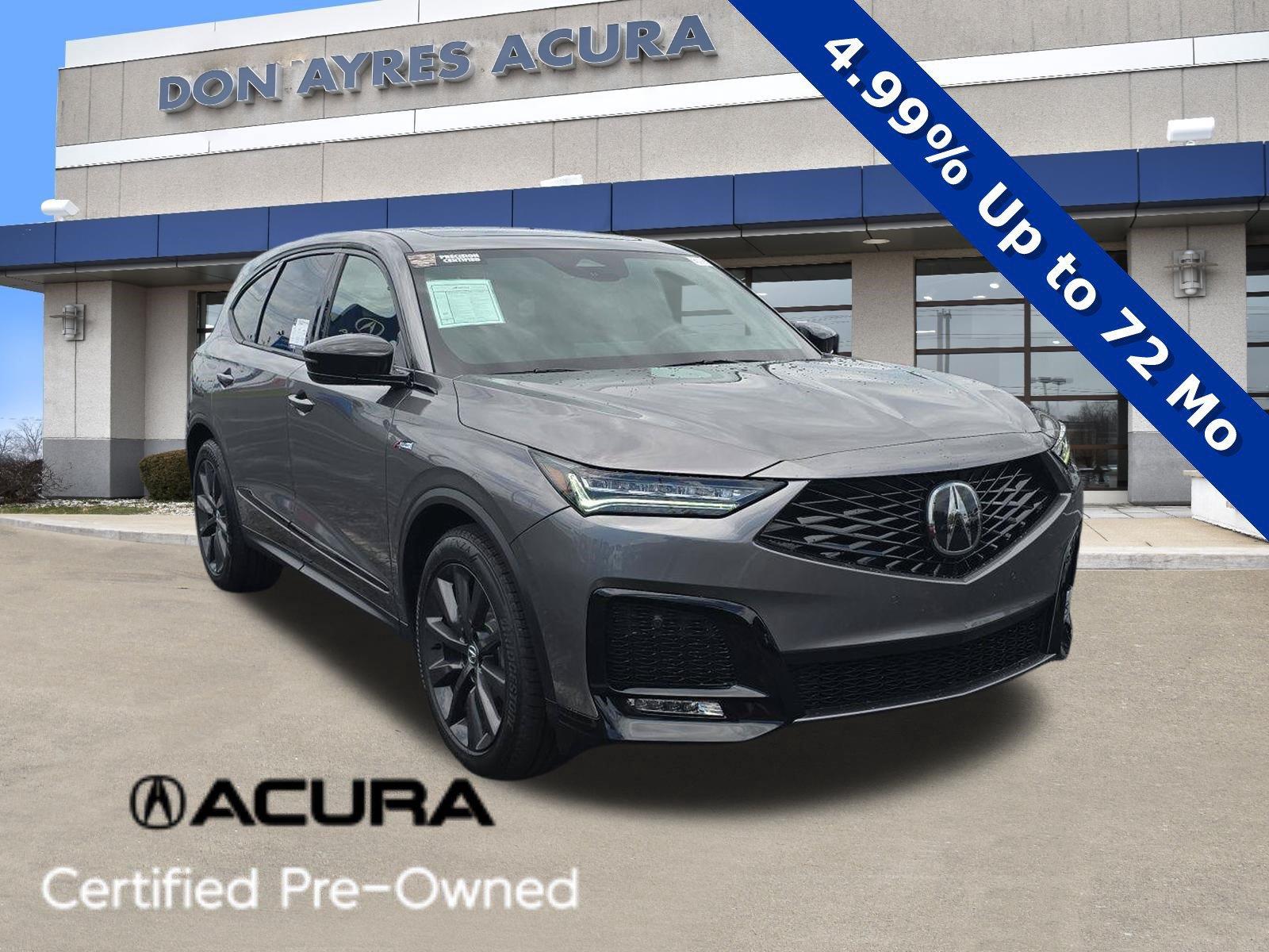 Liquid Carbon Metallic 2025 Acura MDX SUV / Crossover All-Wheel Drive Automatic