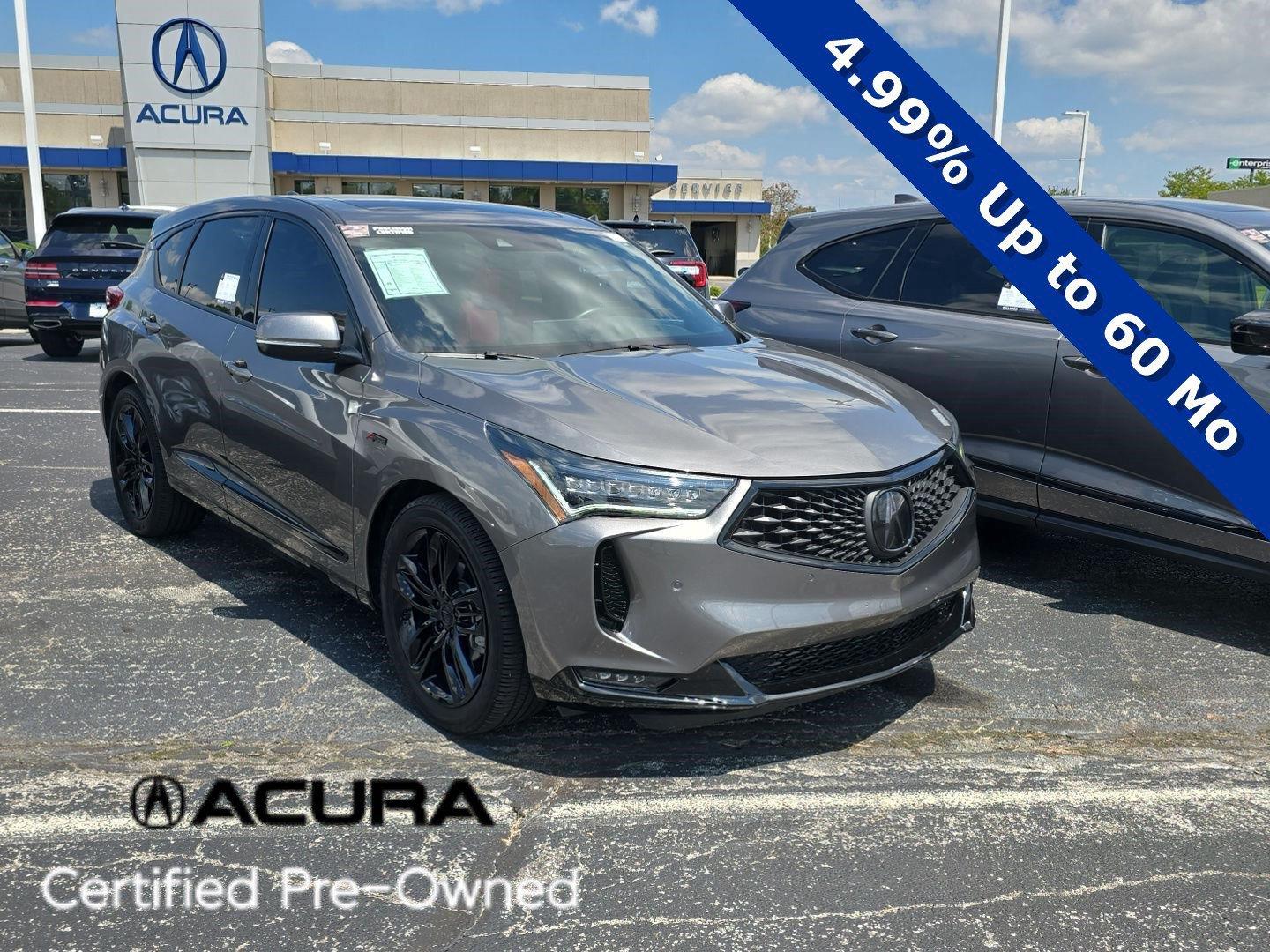 Liquid Carbon Metallic 2023 Acura RDX SUV / Crossover All-Wheel Drive Automatic