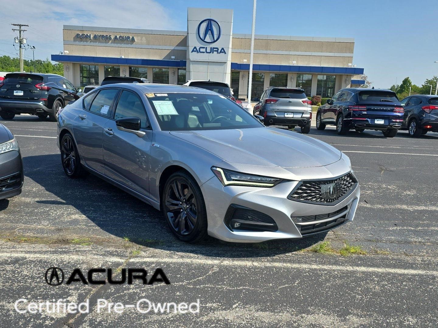 Lunar Silver Metallic 2021 Acura TLX Sedan Front-Wheel Drive Automatic