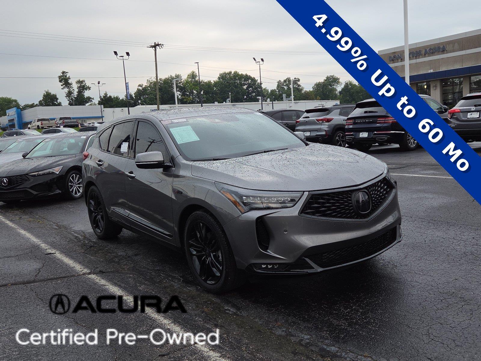 Liquid Carbon Metallic 2023 Acura RDX SUV / Crossover All-Wheel Drive Automatic