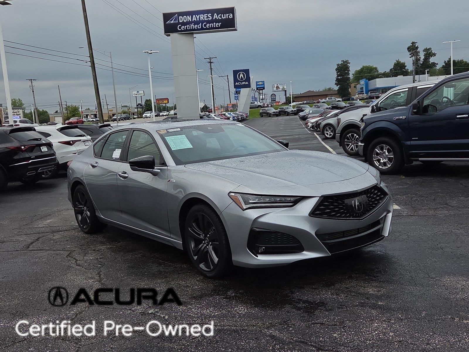 Lunar Silver Metallic 2021 Acura TLX Sedan Front-Wheel Drive Automatic