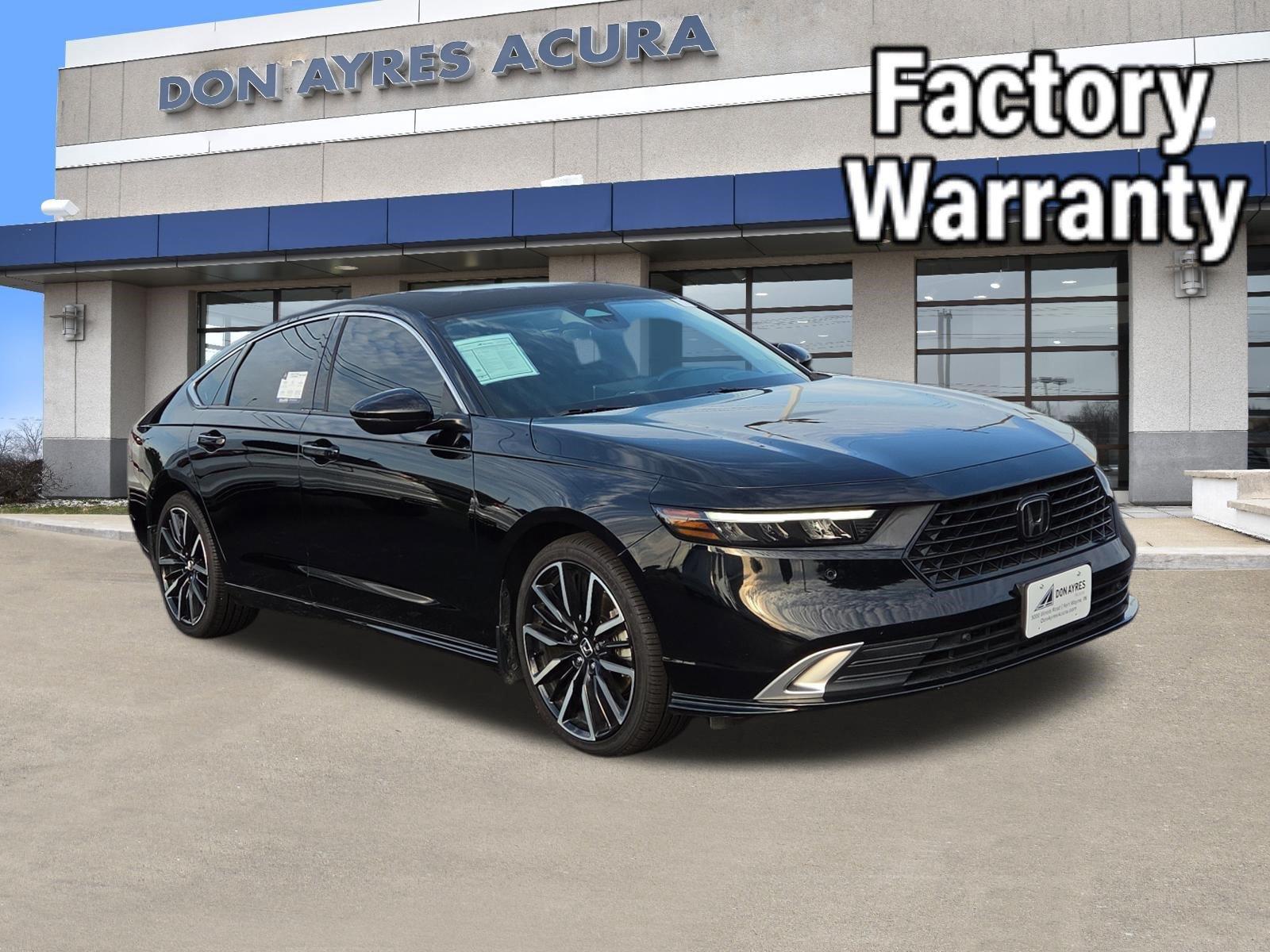Crystal Black Pearl 2023 Honda Accord Hybrid Sedan Front-Wheel Drive 1-Speed Dual Clutch