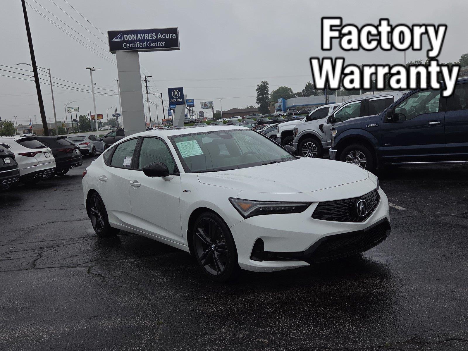 Platinum White Pearl 2024 Acura Integra Sedan Front-Wheel Drive Continuously Variable Transmission