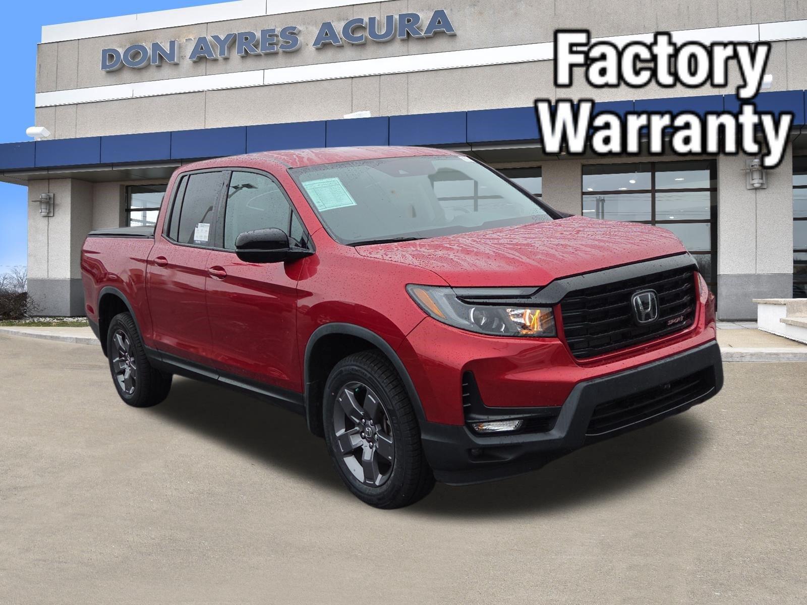 Radiant Red Metallic II 2023 Honda Ridgeline Pickup Truck All-Wheel Drive Automatic