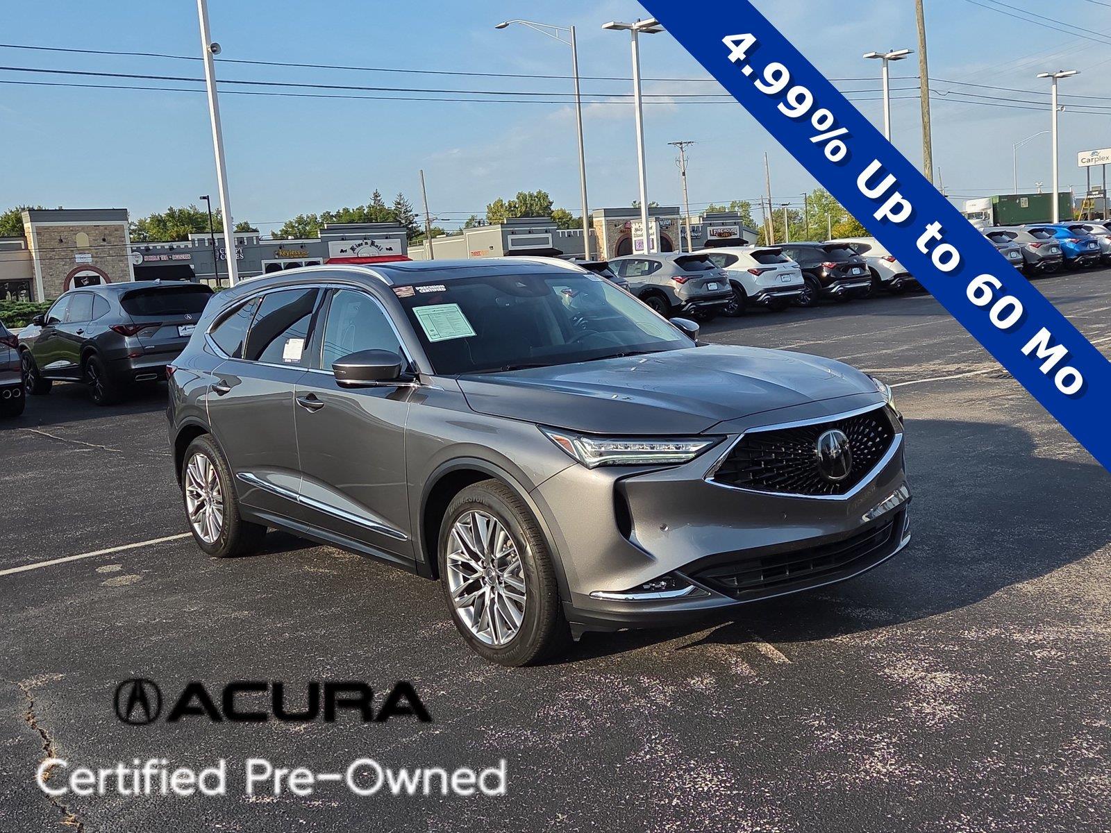 Liquid Carbon Metallic 2023 Acura MDX SUV / Crossover All-Wheel Drive Automatic