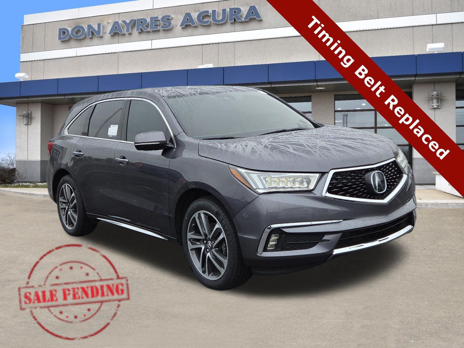 Gray (Modern Steel Metallic) 2019 Acura MDX SUV / Crossover All-Wheel Drive Automatic