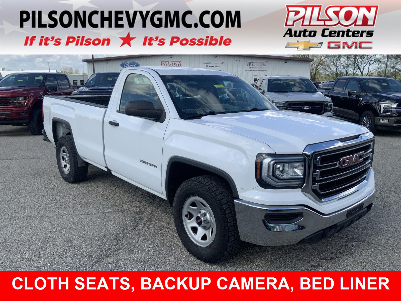 Summit White 2018 GMC Sierra 1500 Base Pickup Truck 4X2 6-Speed Automatic