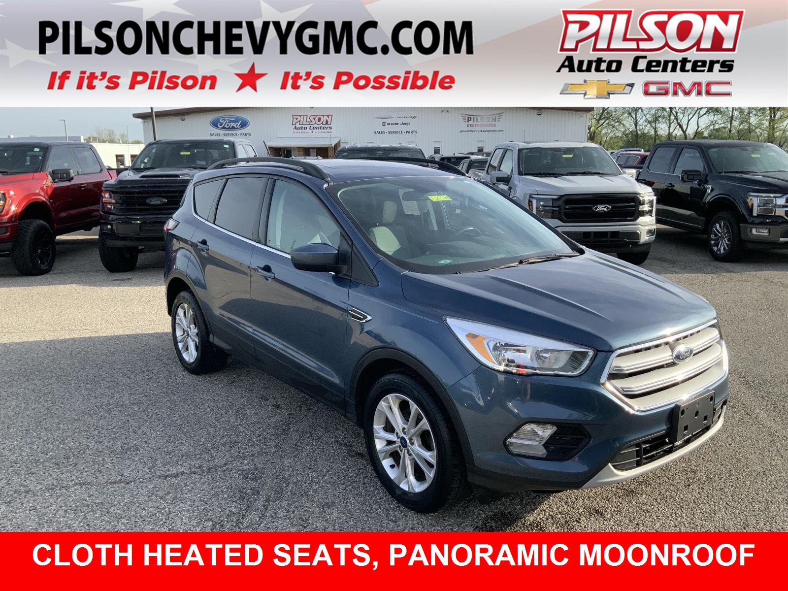 Blue 2018 Ford Escape SE FWD SUV / Crossover Front-Wheel Drive 6-Speed Automatic