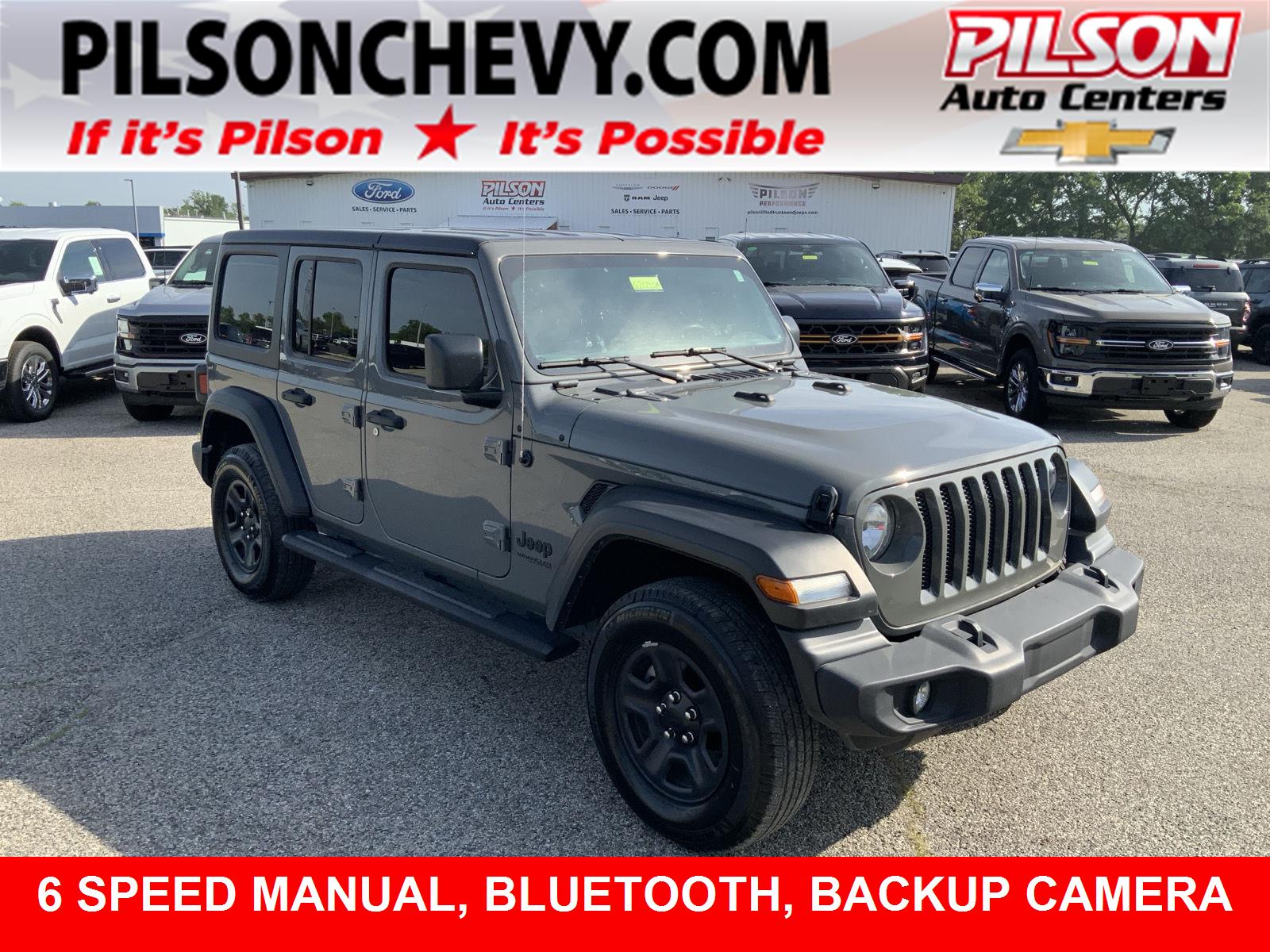 Sting-Gray Clearcoat 2022 Jeep Wrangler SUV / Crossover Four-Wheel Drive 6-Speed Manual