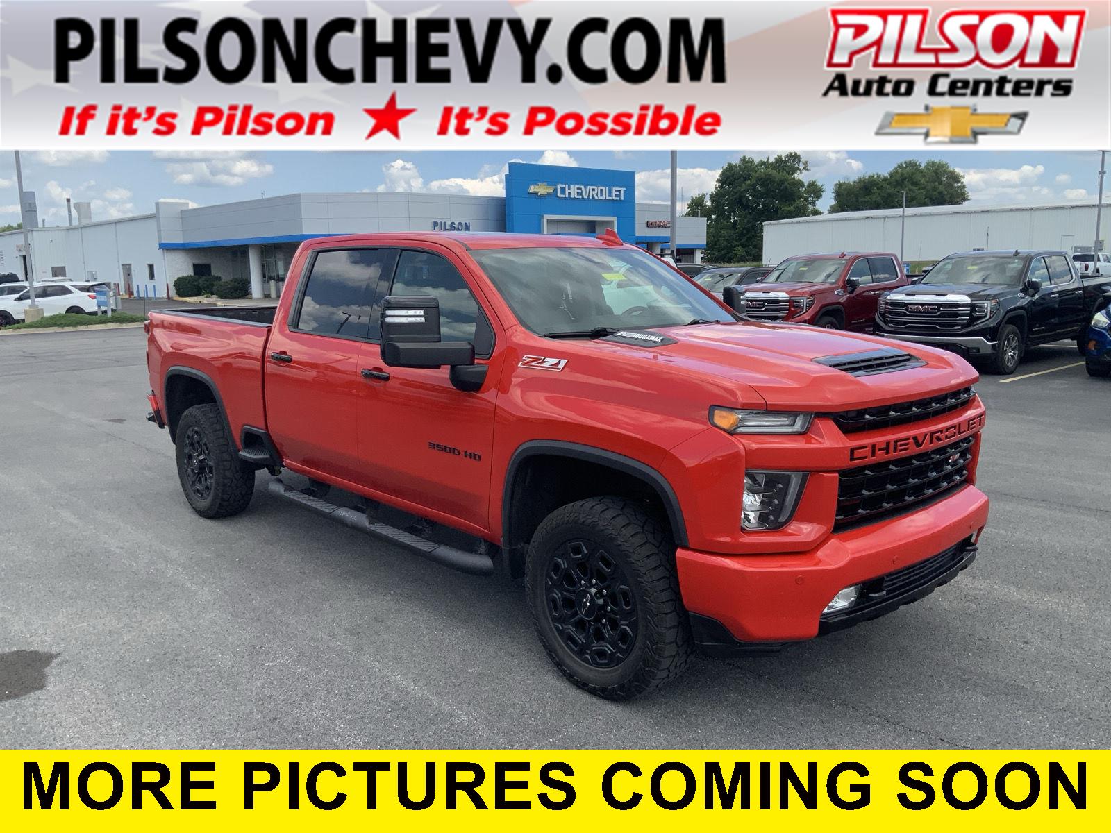 Red Hot 2022 Chevrolet Silverado 3500HD Pickup Truck Four-Wheel Drive Automatic