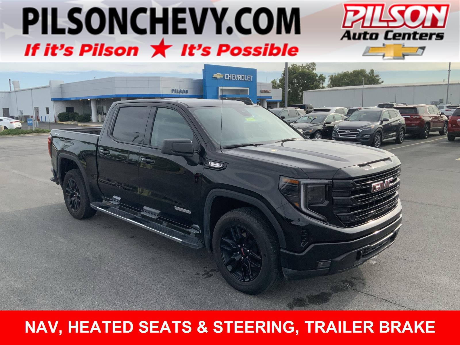 Onyx Black 2025 GMC Sierra 1500 Pickup Truck Four-Wheel Drive 8-Speed Automatic