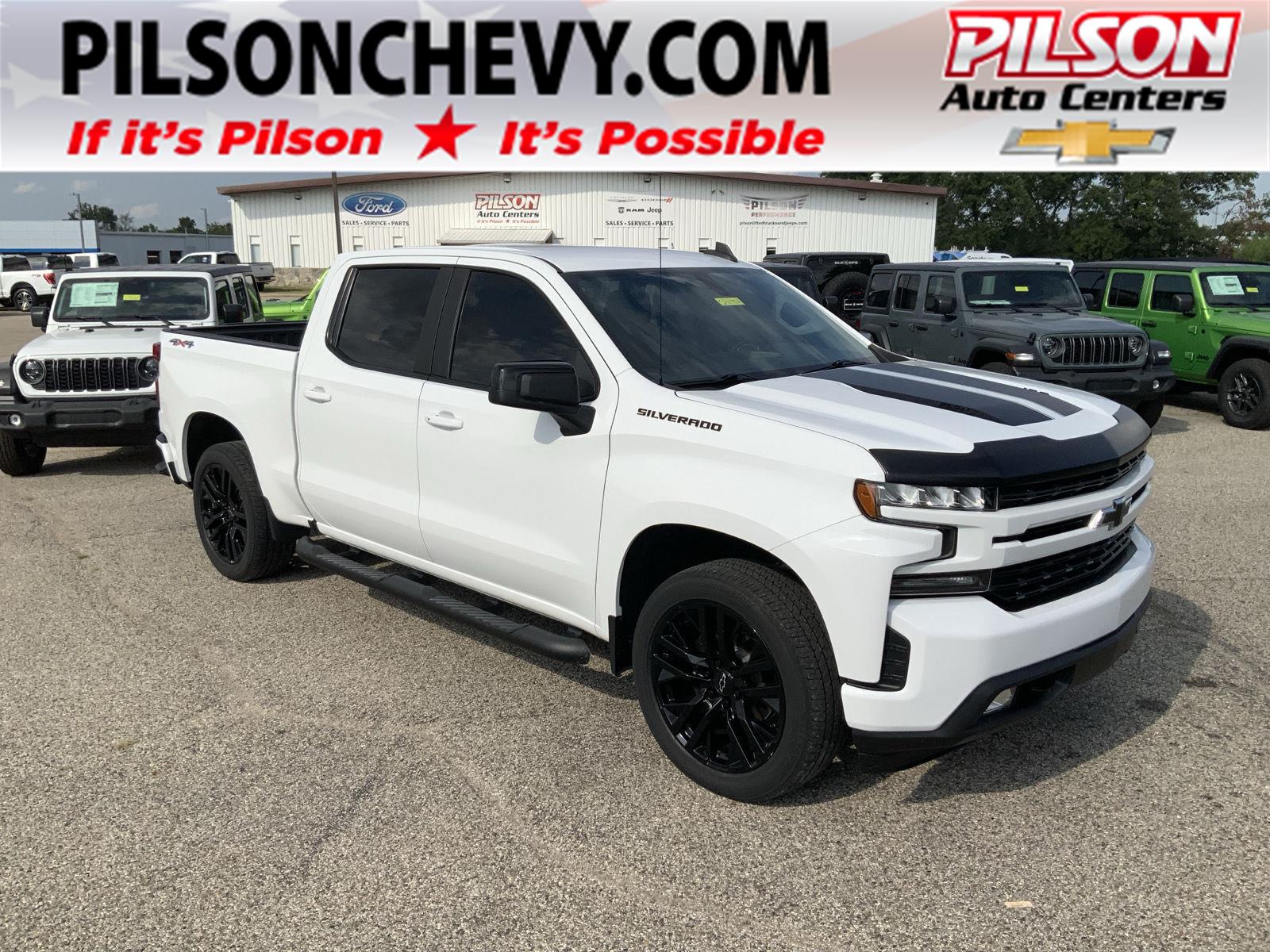 Summit White 2021 Chevrolet Silverado 1500 Pickup Truck Four-Wheel Drive Automatic