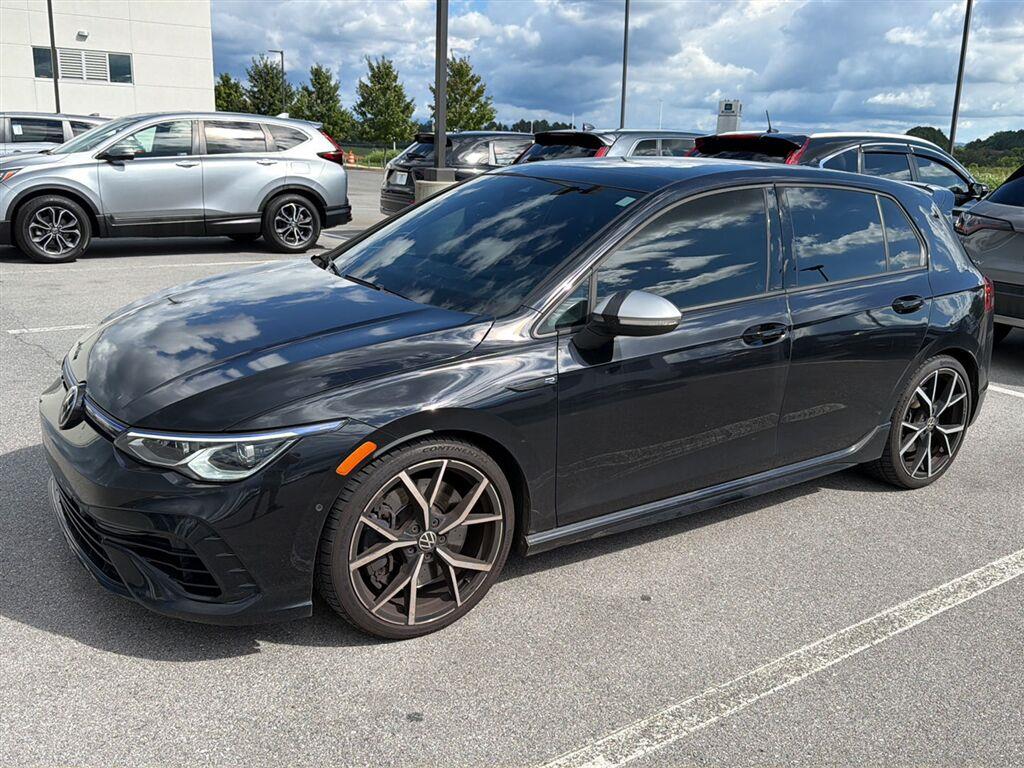 Deep Black Pearl 2022 Volkswagen Golf R Hatchback All-Wheel Drive Manual