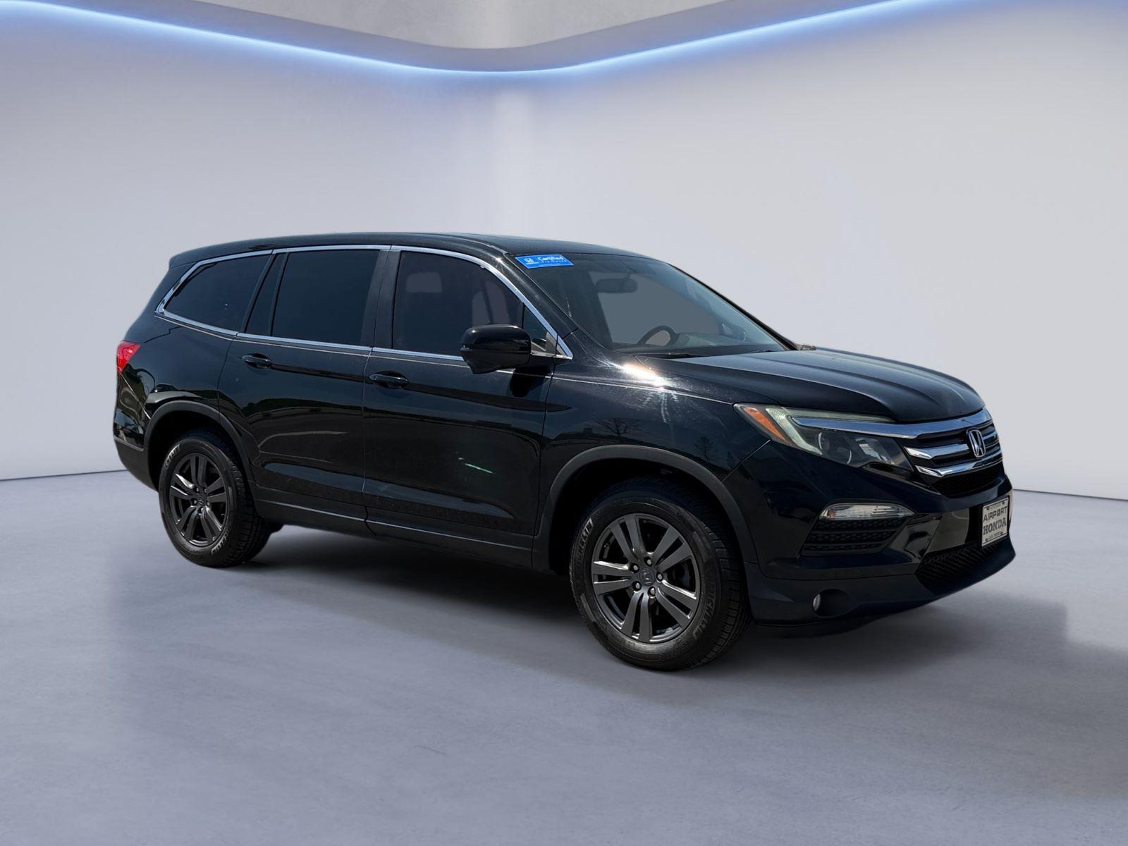 Crystal Black Pearl 2018 Honda Pilot EX-L FWD SUV / Crossover Front-Wheel Drive Automatic