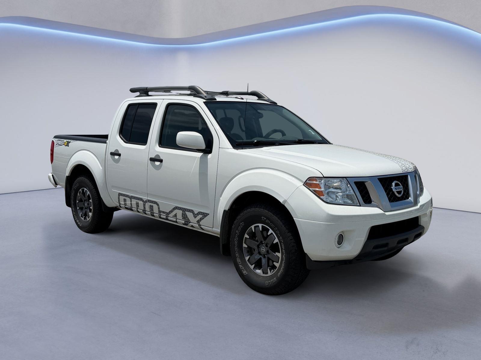 Glacier White 2021 Nissan Frontier Pickup Truck Four-Wheel Drive Automatic