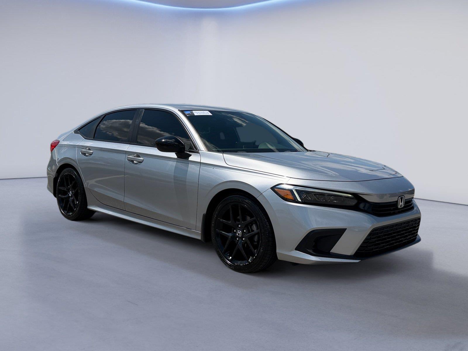 Lunar Silver Metallic 2023 Honda Civic Sedan Front-Wheel Drive 7-Speed CVT